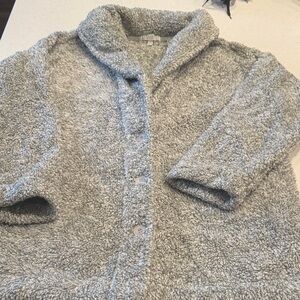 P.J. Salvage Gray Cozy Robe coat